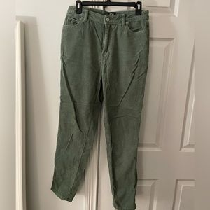 BDG green corduroy pants size 27